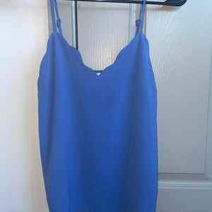 S monteau Blue Tank Top